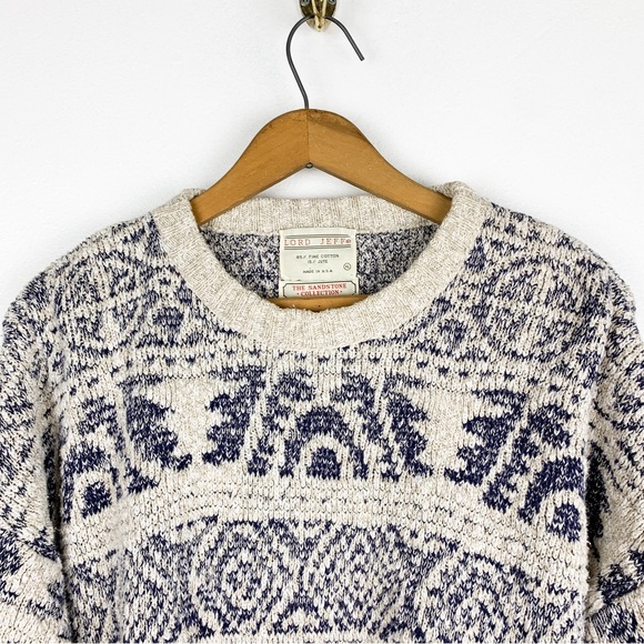 VTG Lord Jeff Sandstone Collection Men’s Grandpa Sweater Sz XL - Picture 4 of 9